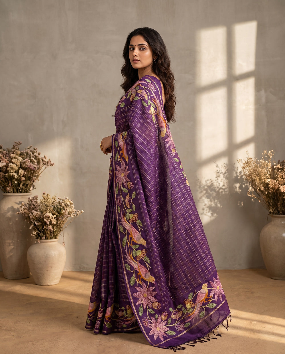 Pure Tussar Saree