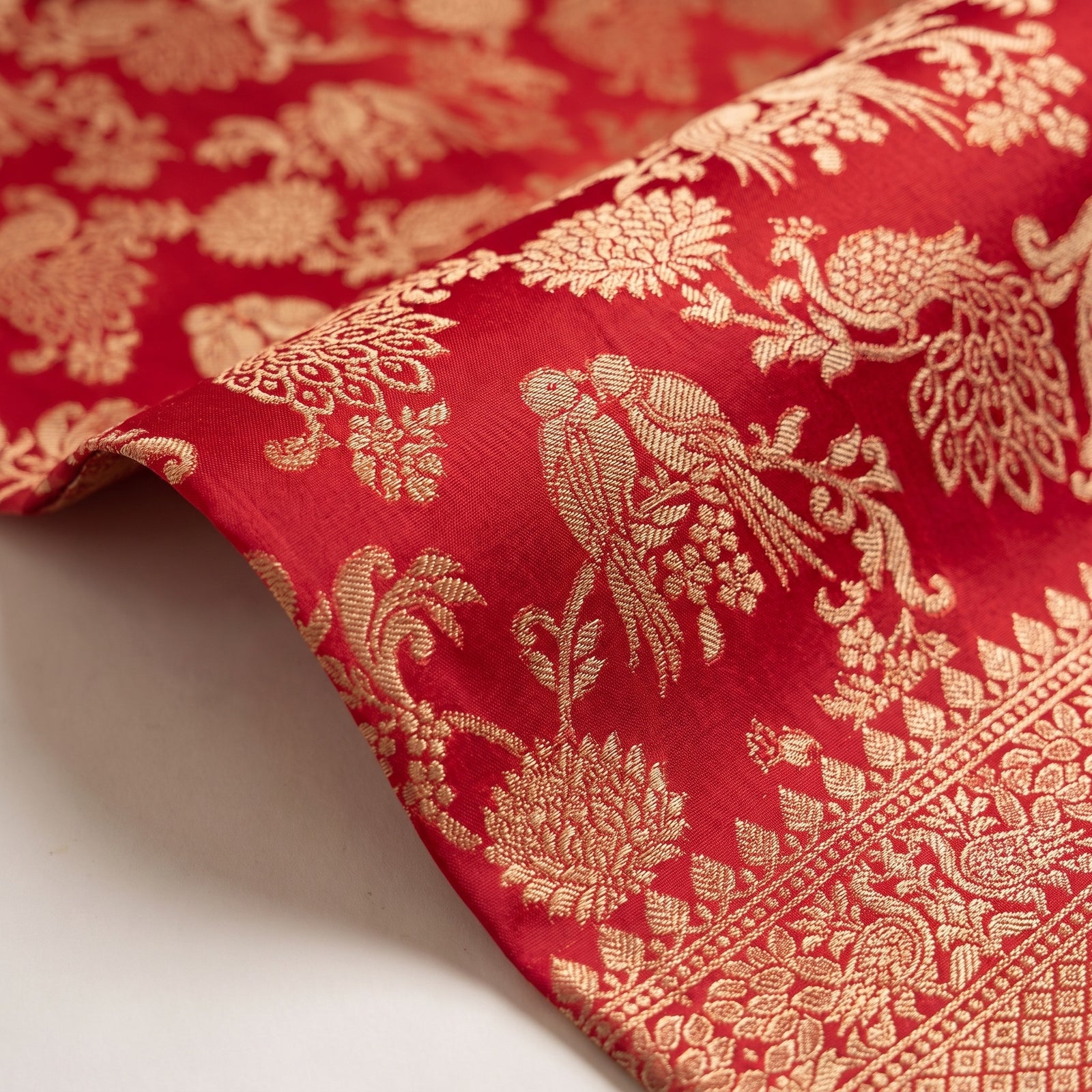 Mirchi Red Pure HO Silk Saree