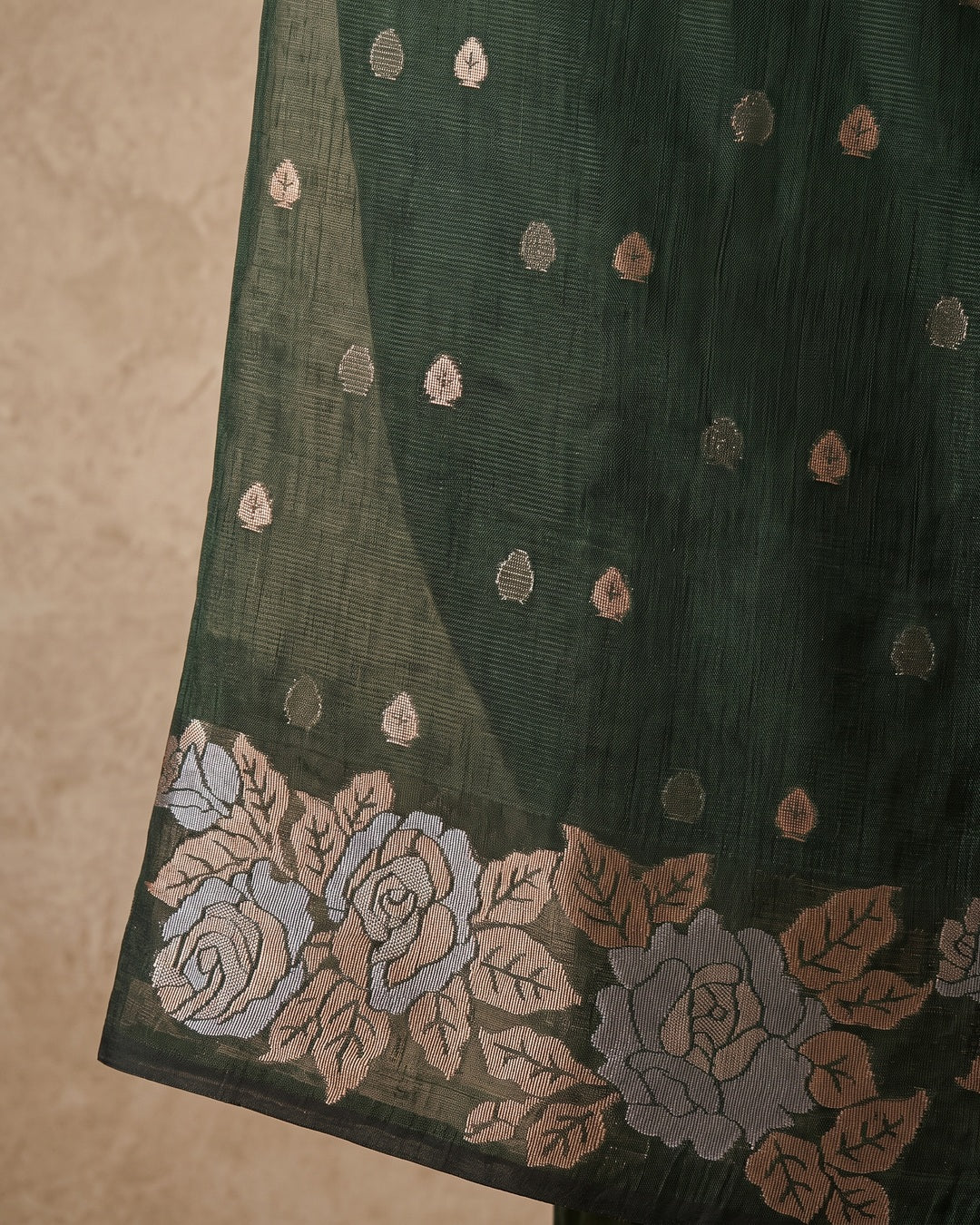 Cotton Green Saree
