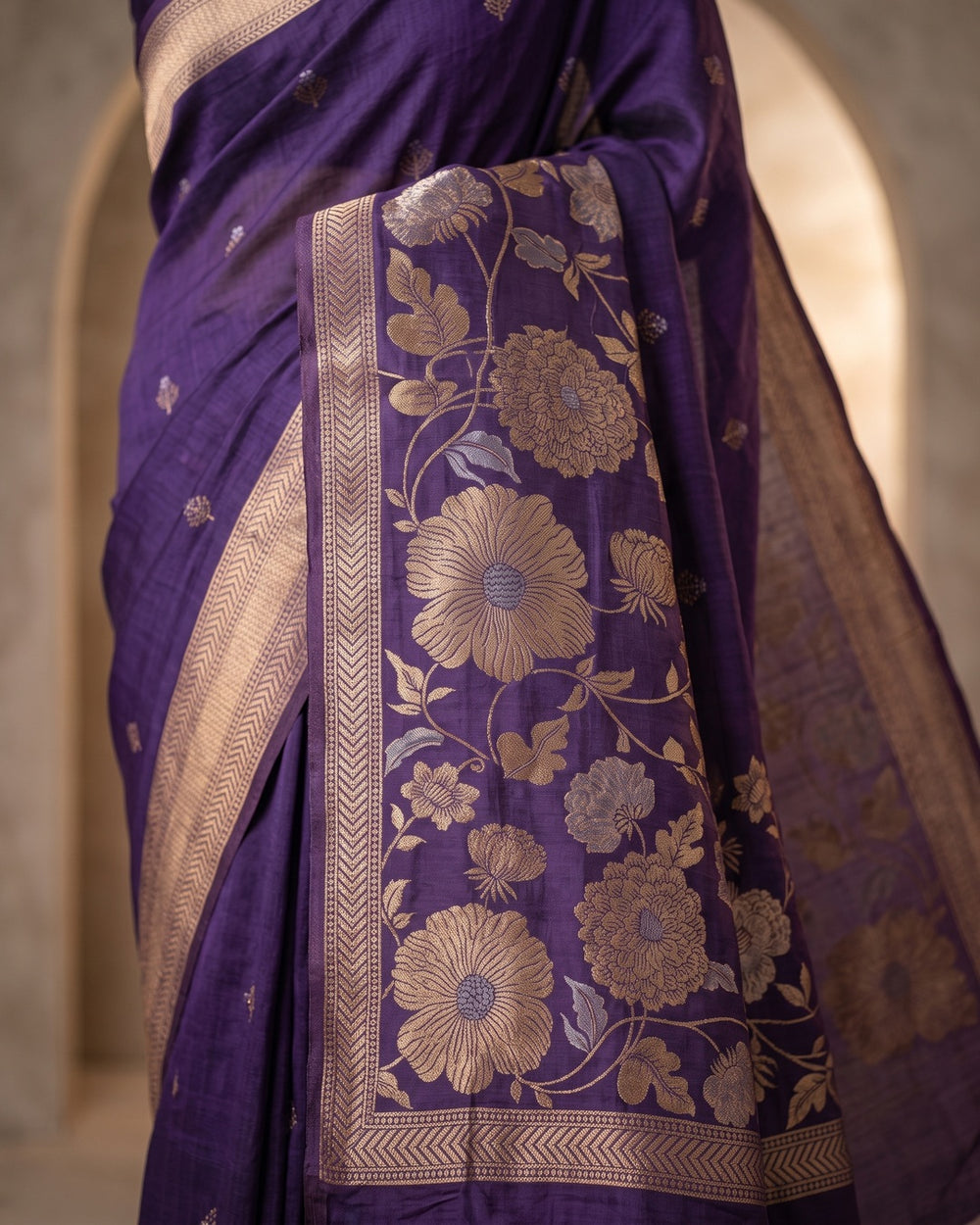 Dola Silk Blue Saree