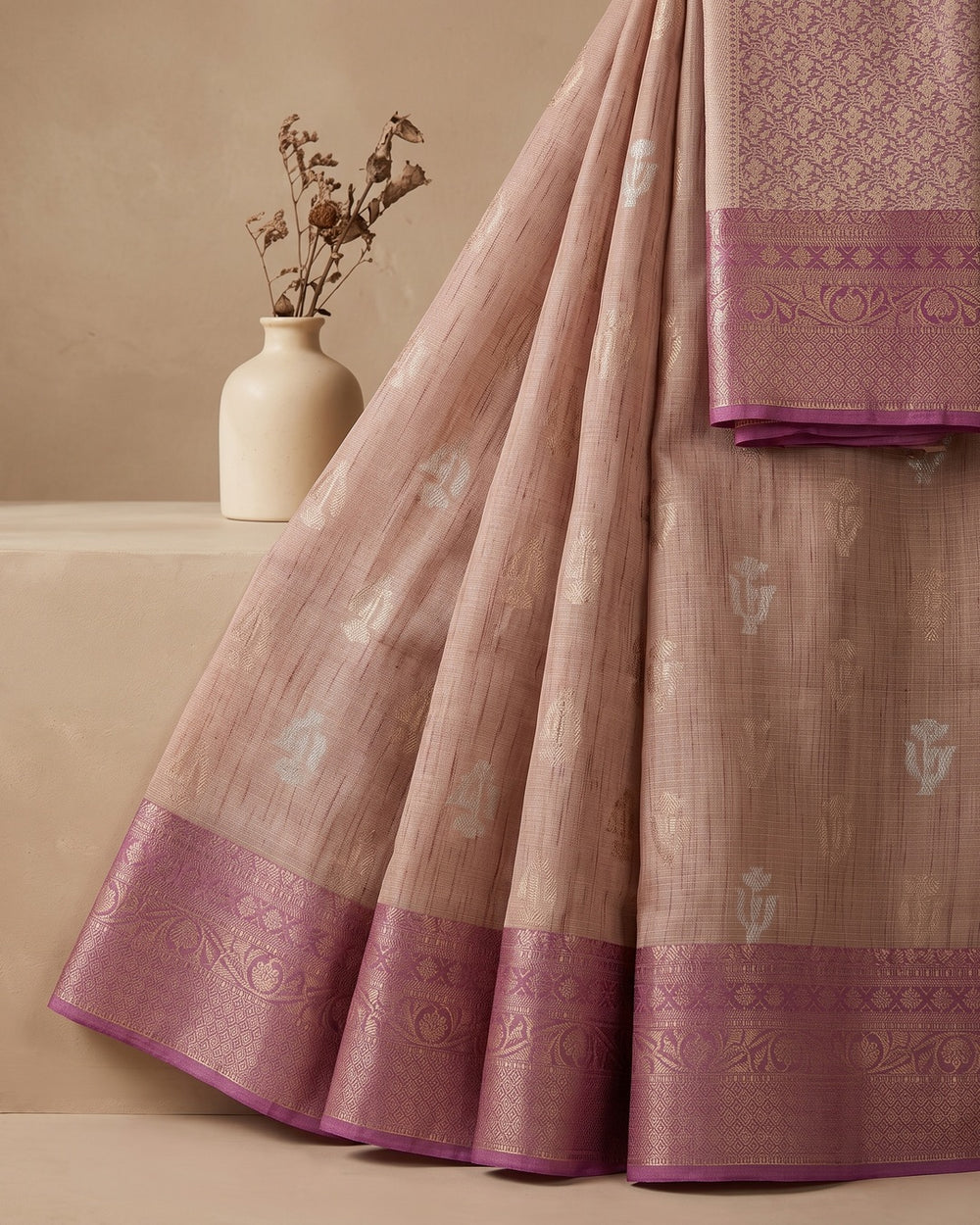 Khadi Off Shade Saree
